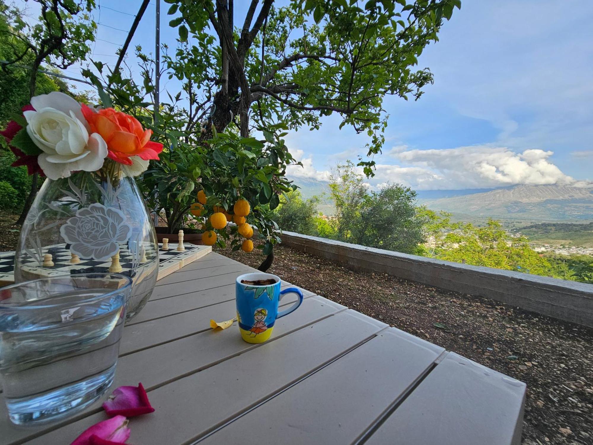 Lemon Garden Apartment-Hot Tub Jacuzzi Gjirokastra Kültér fotó